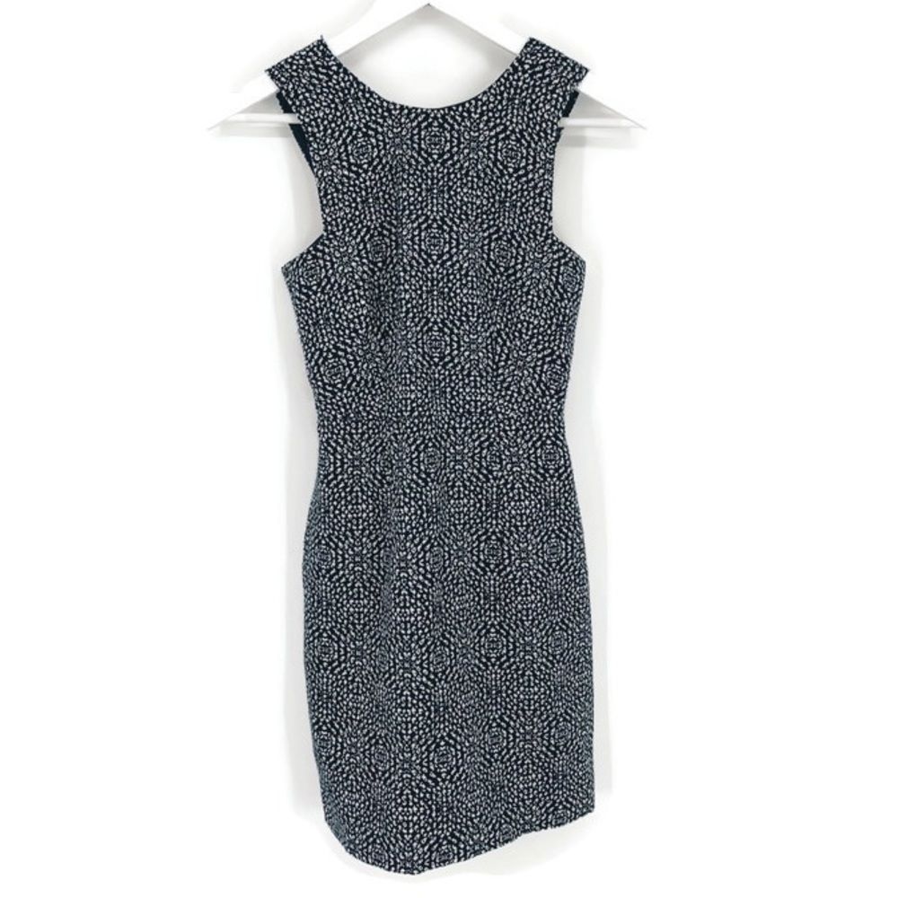 H&M Printed Career Mini Dress with Exposed Zipper